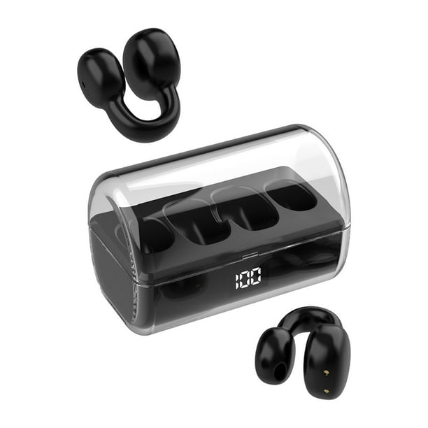 Auriculares Bluetooth de oreja abierta con clip - Auriculares inalámbricos  para deportes, correr, ciclismo, conducción - Auriculares de conducción de