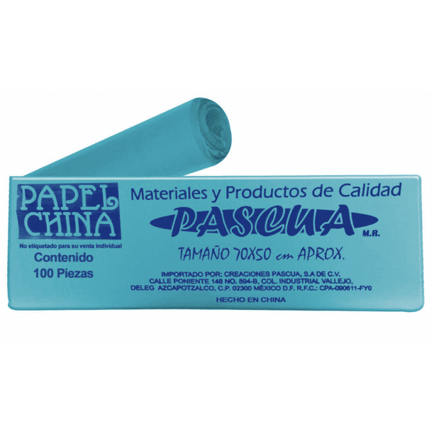 PAP CHINA PASCUA MULTICOLOR BL100 70X50CM