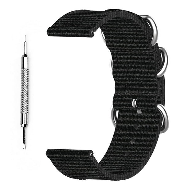 Bandas compatibles con Suunto 7 Smart Watch pulsera de correa de lona de  repuesto para hombres y mujeres