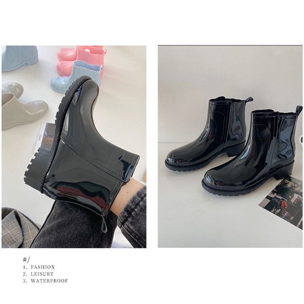  Botas de jardín para mujer, botas de lluvia cortas