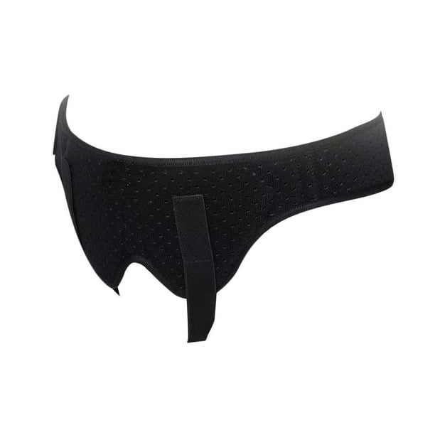 Cinturón de soporte para hernia inguinal invisible, ropa interior de  compresión para ropa interior (Negro, XS)
