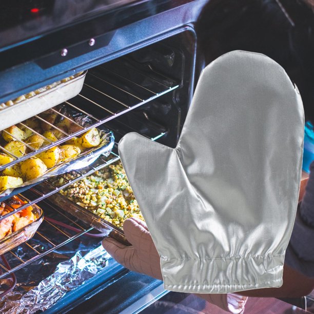 Comprar Manoplas para horno, guantes de silicona para hornear,  antiescaldaduras, guantes para horno y microondas, guantes para barbacoa,  guantes para hornear resistentes al calor, agarradera