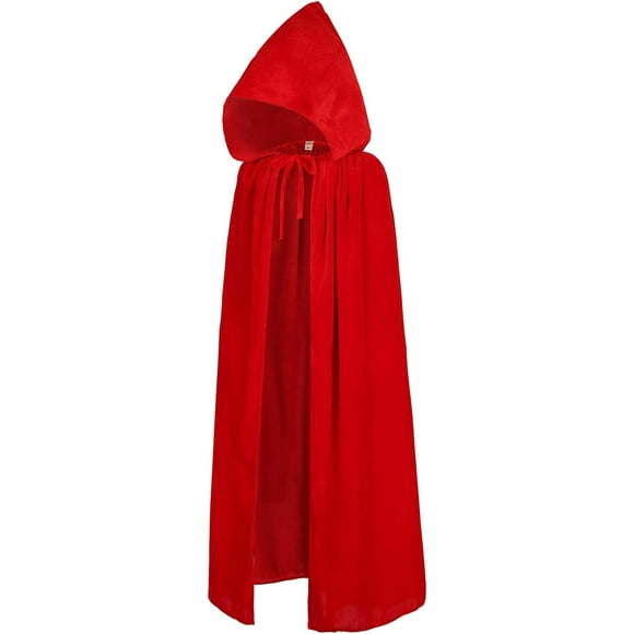 aliziway capa de terciopelo con capucha para niños para disfraces de halloween navidad cosplay 316 años