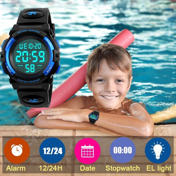 Reloj Digital Para Niños Azul