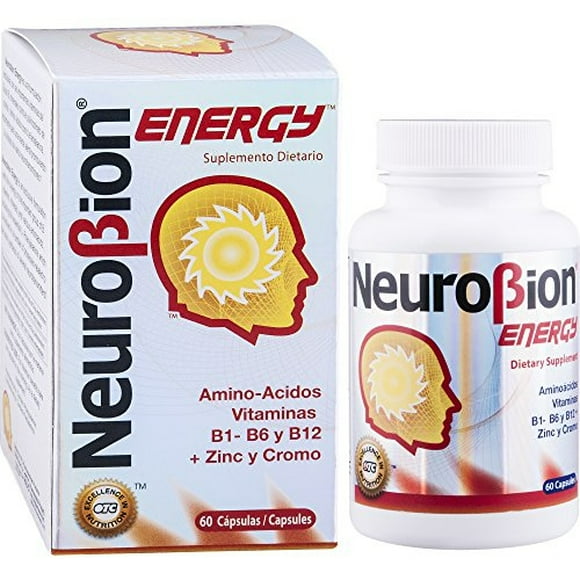 suplemento neurobion energy 60 cápsulas  vitamina b1 b2 b6 b12