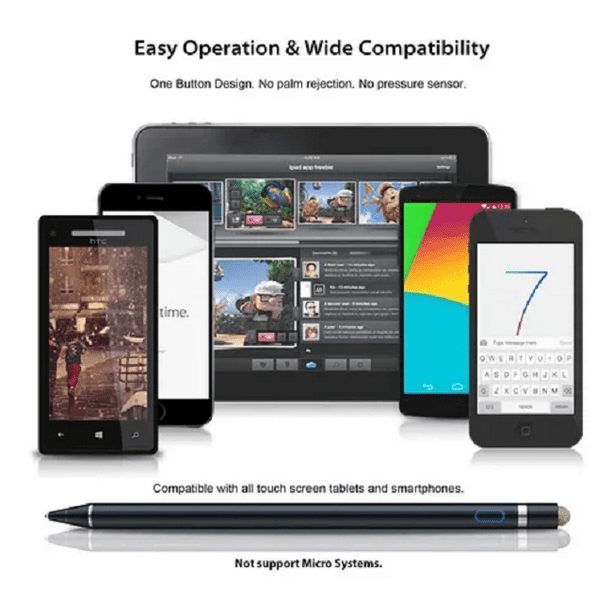 Lápiz Táctil Resistivo Para iPad Android Tablet iPhone Pc Blanco