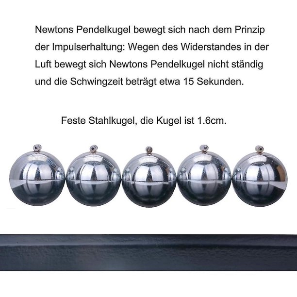 60 segundos Péndulo oscilante El péndulo de Newton Grandes juegos de  ciencia para niños 18 * 12 * 18 cm (l * w * h)