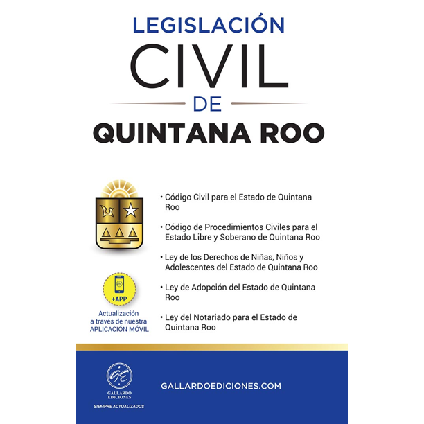 Legislacion Civil Quintana Roo 2022 Gallardo Ediciones Pasta Blanda Walmart En Línea 5873