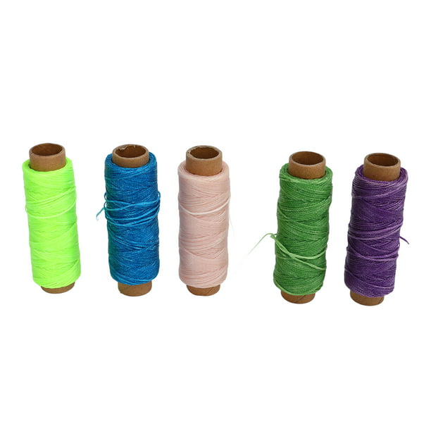 Cordón encerado, 40 colores, 1 mm, 437 yardas, cordón de poliéster