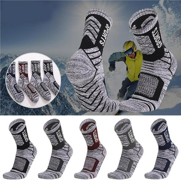 4 pares de calcetines térmicos para hombre, mantienen los pies más  calientes durante más tiempo, Gris
