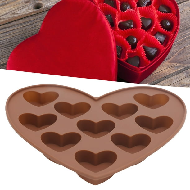 1 Pieza/2 Piezas, Moldes De Chocolate Con Forma De Corazón, Moldes De  Silicona Para Dulces De Amor, 10 Formas Diferentes De Corazón, Molde Para  Hornea