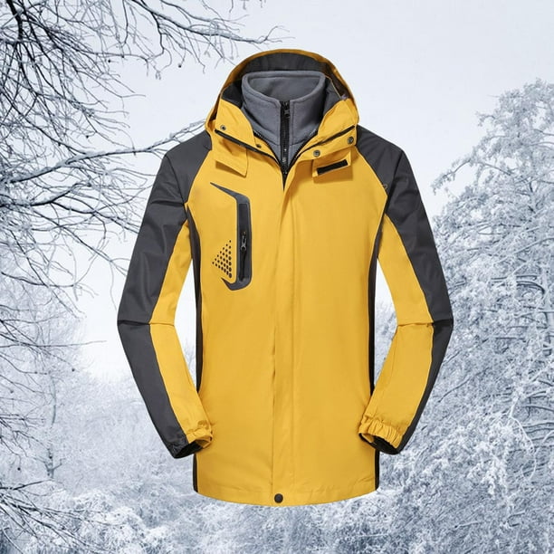 Chaqueta de esquí de invierno para hombre, chaqueta de lluvia impermeable a  prueba de viento