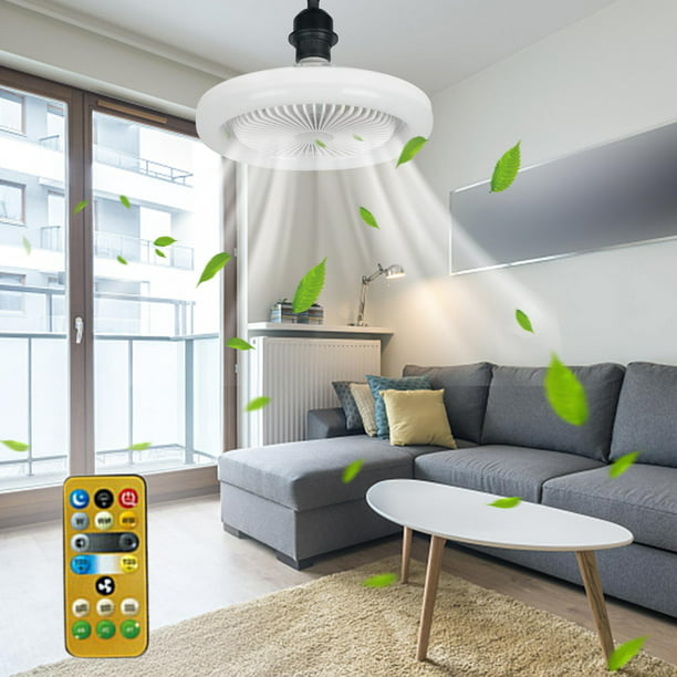 80W Ventilador de techo Lámpara Residencial LED Dormitorio Enfriador  Ventilador silencioso Moderno