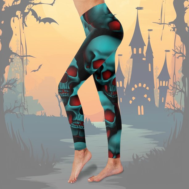 Leggings de Halloween para mujer Pantalones de yoga Pantalones con