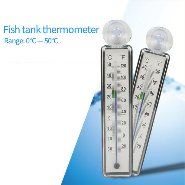 Termómetro sumergible para acuario, 2 unidades, medidor de temperatura de  agua, ventosa/accesorio de acuario, termómetro de temperatura de agua para  driver de llave, sensor de medidor de piscina : : Productos  para