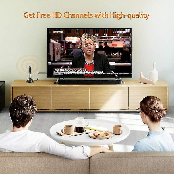Antena HDTV portátil - Incluye base magnética y cable coaxial - Interior o  exterior