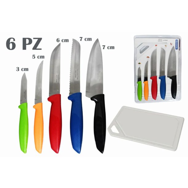 Juego De Cuchillos De Cocina Profesional 5 Pzas Acero Inoxidable