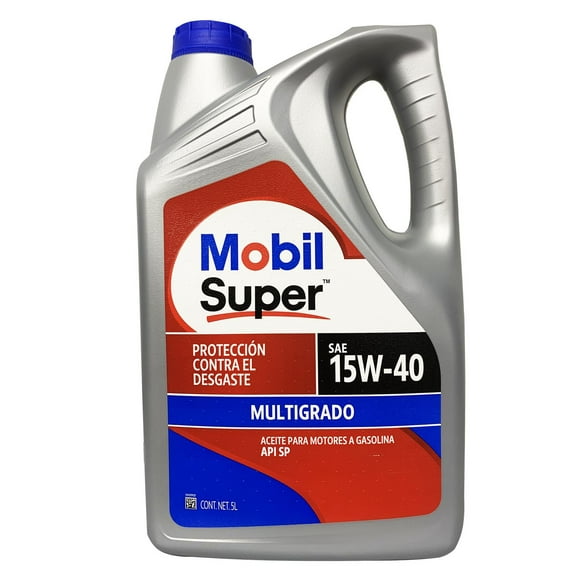 aceite de motor 15w40 multigrado 5 litros mobil super