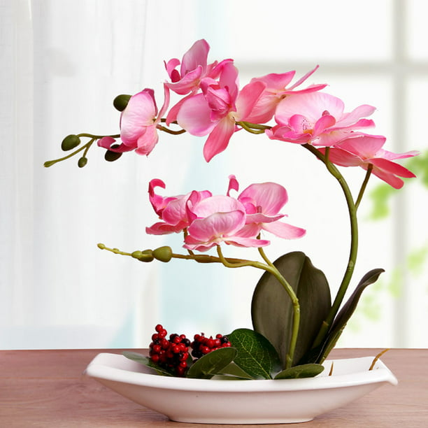 Toystoory Orquídeas artificiales Plantas de flores falsas Hermoso