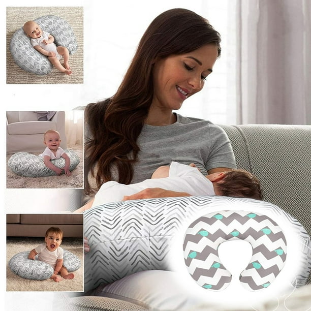 Almohada de lactancia para bebé con funda extraíble Soporte para bebés  Cojín de cinturo de alimentación lavable Cojín de dormir suave para ,  árboles