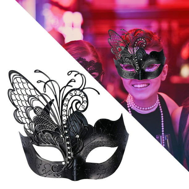 Máscara de mano de encaje para mujer, máscara veneciana para mujer, máscara  de baile de máscaras para mujeres, disfraces de Halloween, cosplay