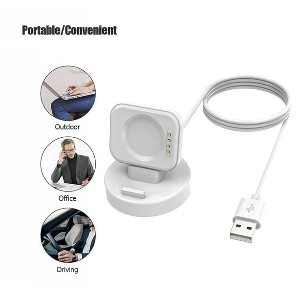 Cargador Base Con Cable Usb 100cm Con Conectores Magnéticos Para