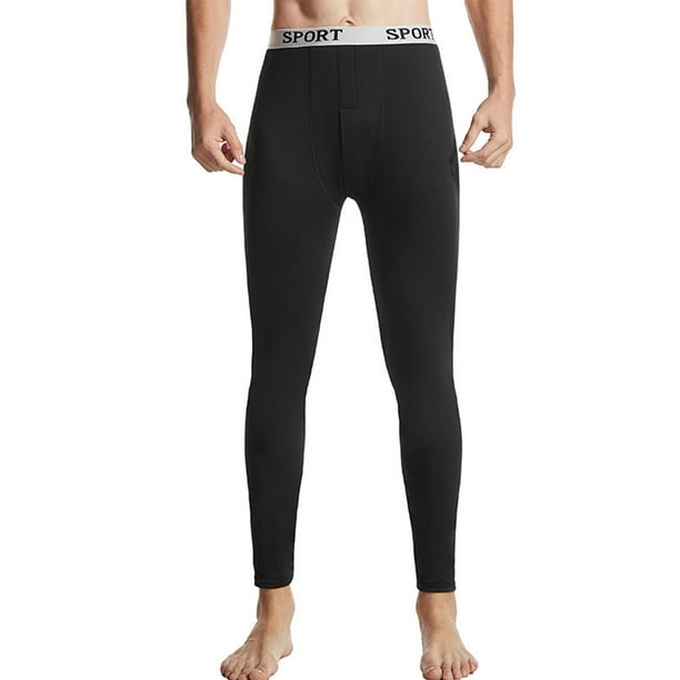 Jumpingount Pantalones térmicos para hombre, calzoncillos largos