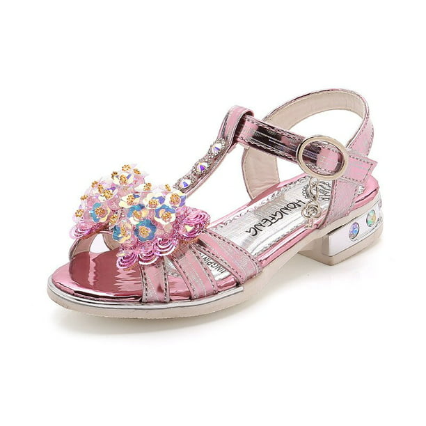 Sandalias Disney para niñas, nueva moda, zapatos de princesa para