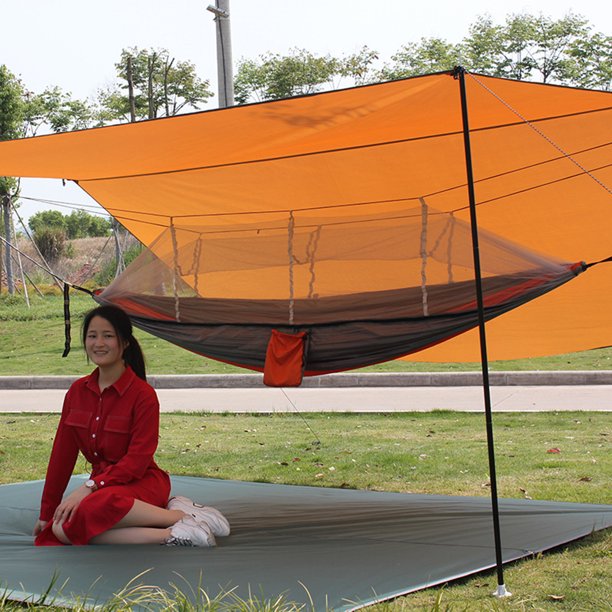  Toldo portátil para camping al aire libre con postes y