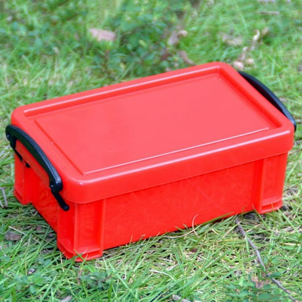 Mini caja de bloqueo Super lindo organizador de cajas de almacenamiento  para joyería rojo Sunnimix Cajas de bloqueo de almacenamiento mini