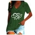 Blusa de con cuello en V informal para mujer a la camisetas de verano Fridja ghk6364 | Walmart en línea