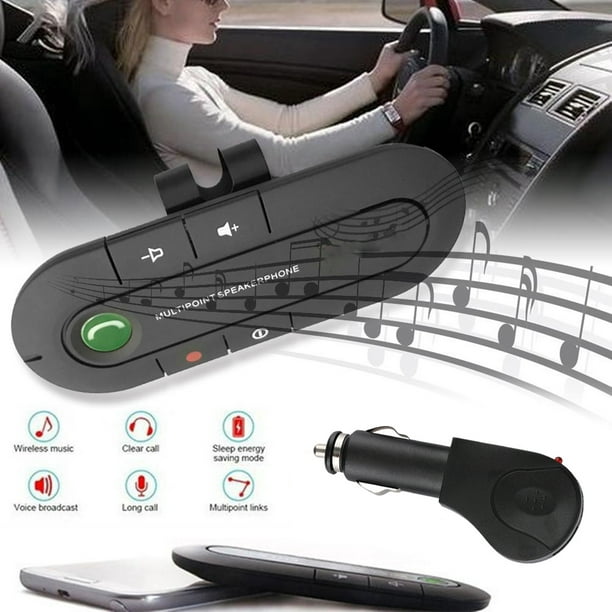 Altavoz manos libres para coche, visera Bluetooth, altavoz inalámbrico para  llamadas de coche, manos libres para coche, meticulosamente diseñado