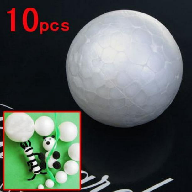 Bola de espuma de poliestireno en blanco redondo 10x Esfera de modelado Los  7cm Zulema Suministros para manualidades multiusos
