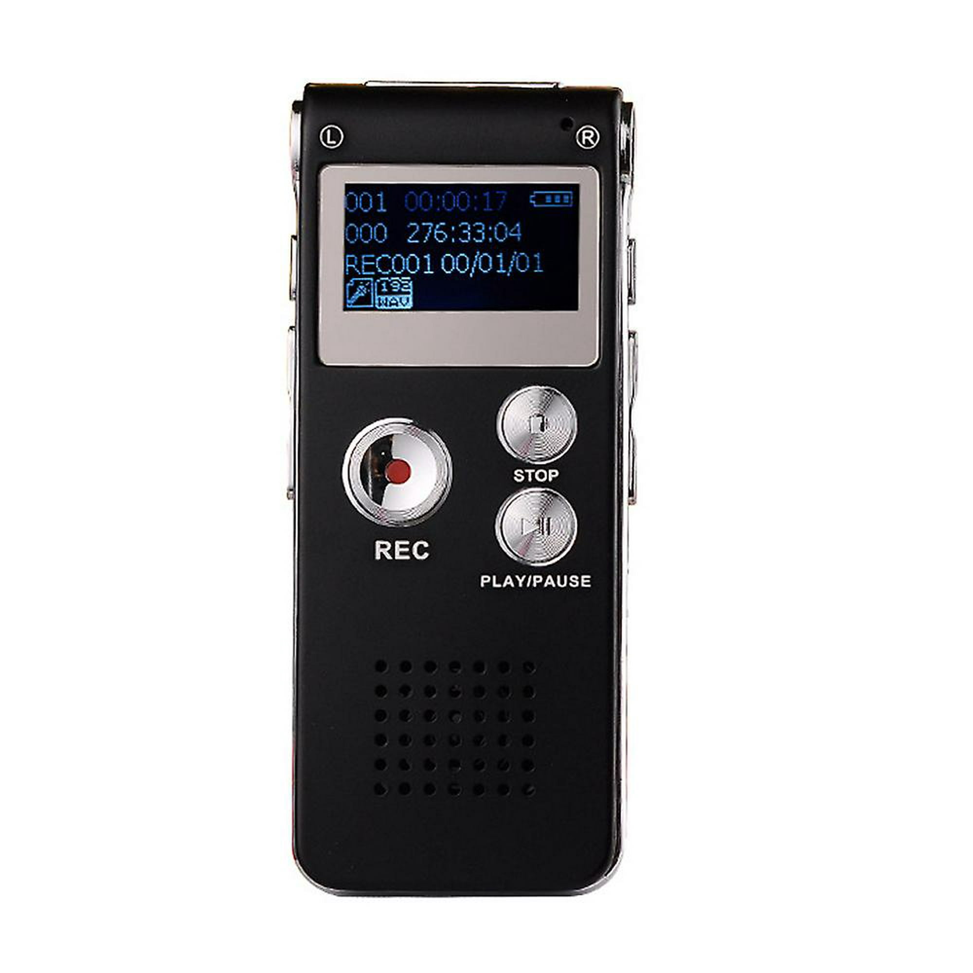 Grabadora de voz-8G grabadora de voz digital para conferencias y reuniones,  grabadora de sonido activada por voz grabadora de audio grabadora de cinta  de dictaphone grabadora con r : : Oficina y