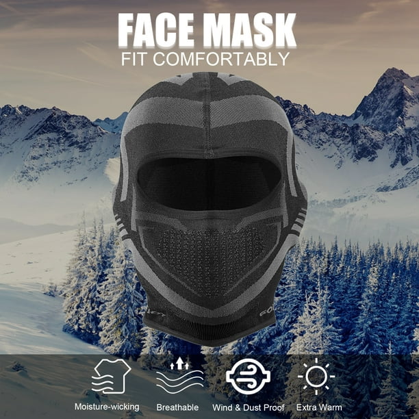 Pasamontañas de esquí a prueba de viento a prueba de polvo cubierta térmica  para la cara en invierno Labymos Gorro de ciclismo