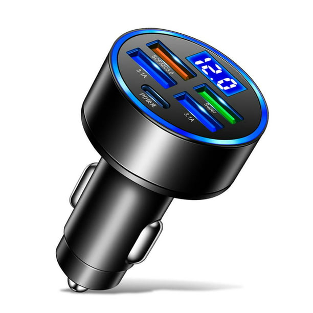 Cargador de coche USB C Tipo C 3.1A 15W PD Adaptador de carga rápida rápida  para móvil FLhrweasw El nuevo