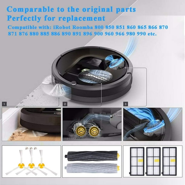 Pack con neumáticos para Roomba Series 800 y 900