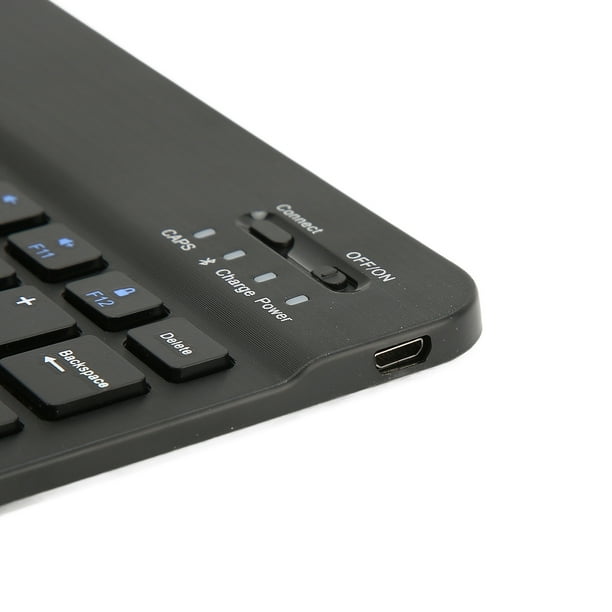 Teclado inalámbrico delgado, mini teclado inalámbrico de 78 teclas de 2,4  GHz con receptor USB para Windows 10/8/7 / Vista / XP y Android Ormromra