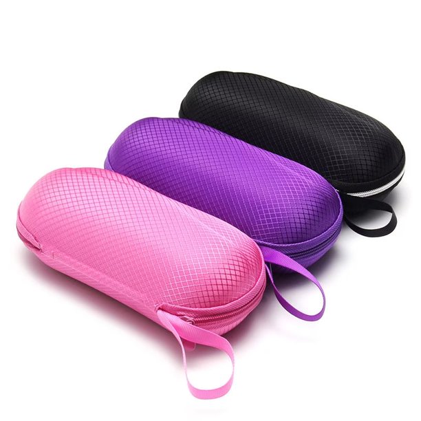  Estuche para gafas con colores personalizables: la funda  resistente para lentes de sol incluye un paño de limpieza de lentes gratis,  Negro / Rosa : Ropa, Zapatos y Joyería