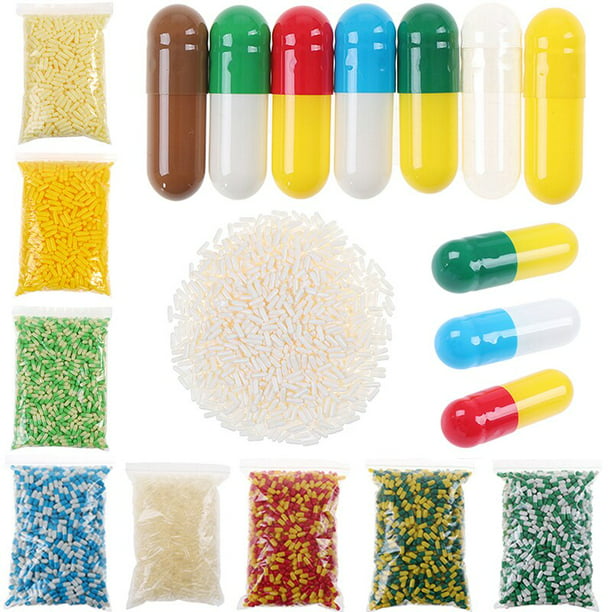  Cápsulas vacías de gelatina vacías, 1000 unidades, tamaño 00,  transparentes, separadas (10000 cápsulas) : Salud y Hogar