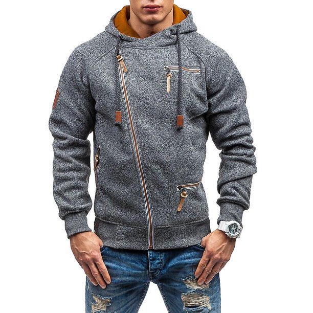 Up Basic - Gris - Sudadera Capucha Hombre