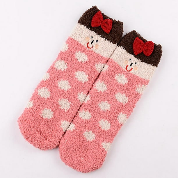 3 pares de calcetines de Navidad para niñas, calcetines térmicos,  calcetines de Navidad para bebé, botas recién nacidas, calcetines de Papá  Noel