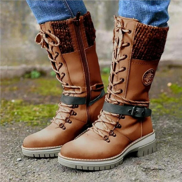 Chirrido Suministro oferta Qarigey Zapatos de invierno, botas de tacón alto, accesorios para mujer,  mano de obra fina, dulce re Qarigey | Walmart en línea