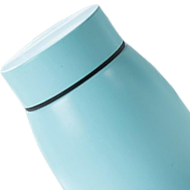 Mini lindo café frascos al vacío termo taza de acero inoxidable bebida de  viaje botella de agua termos tazas 200 ml (azul)