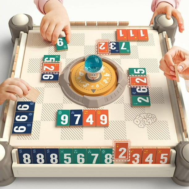 Juego de mesa impermeable Mahjong para padres, familiares y