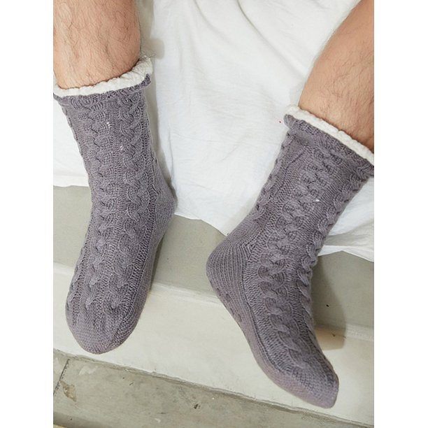 Calcetines de invierno para hombre, calcetines de felpa gruesos cálidos,  suaves, antideslizante MABOTO Calcetines de los hombres