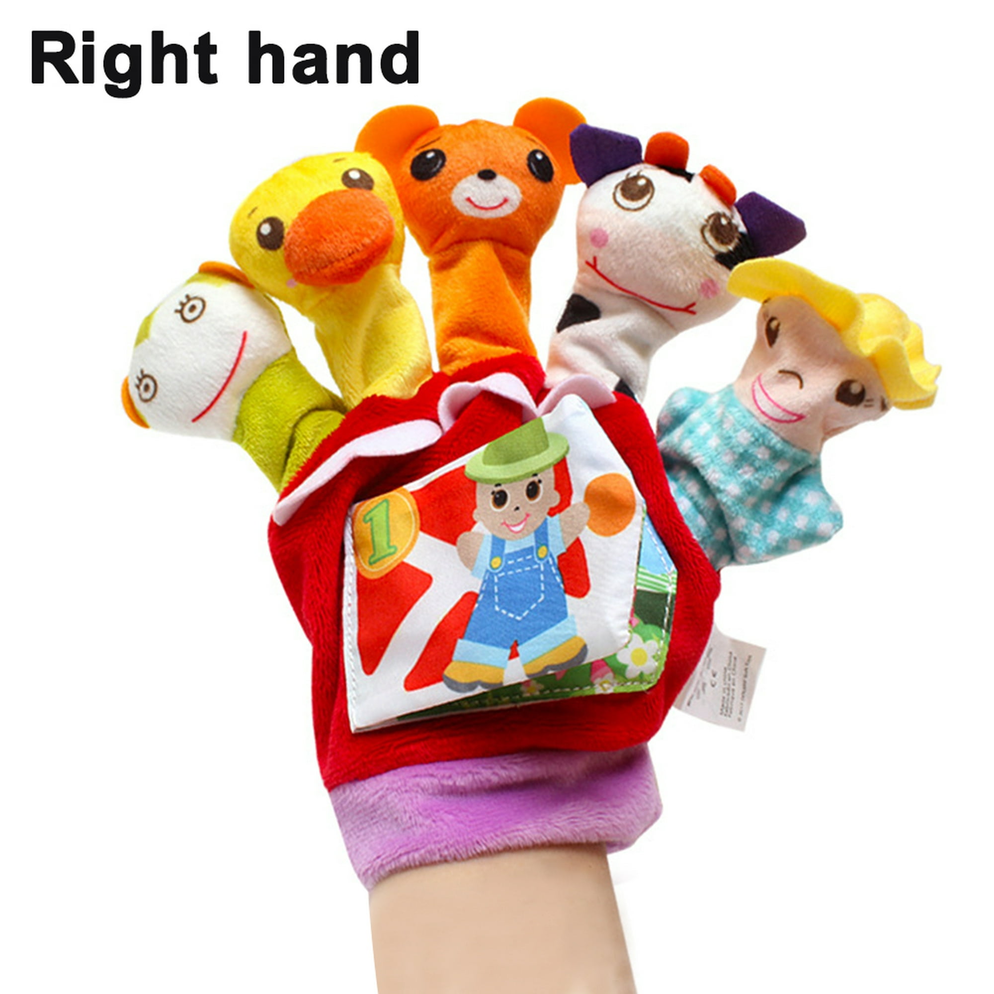Adorable espectáculo de marionetas de mano para niños