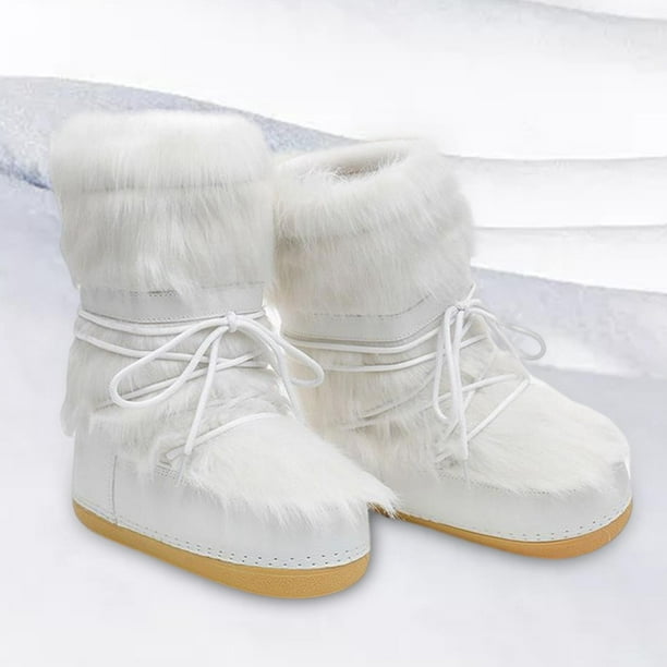 Botas de Nieve de Invierno para Mujer Botas de Esquí Botas Largas Cálidas de Media Pantorril Yinane botas de | Walmart en línea