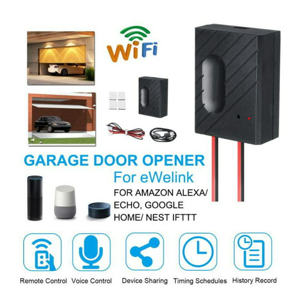 abridor de puerta de garaje inteligente wifi wifi smart garage door opener smart phone remote compatible con google home