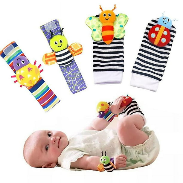 Calcetines para bebé Calcetines con sonajero infantil Juguetes 3-6 a 12  meses Niña Niño Botao